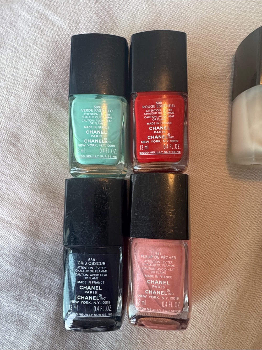 CHANEL Assorted Nail Lacquer 8 colors + Base & Gel Top Coat - Picture 2 of 4